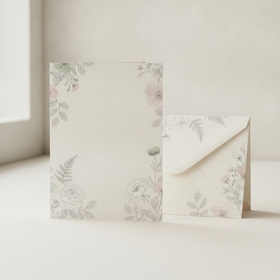 Hand-illustrated blank greeting card