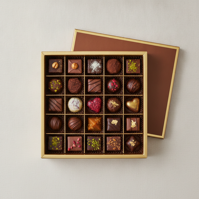 Box of assorted Belgian chocolates