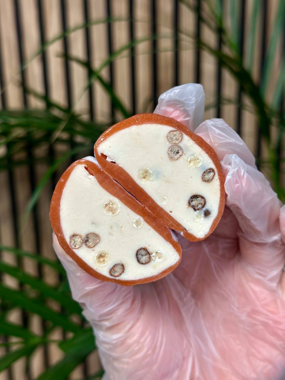 Assorted box of 6 — two mochi each of Baileys, Mango & Passion Fruit and Chocolate Cherry.