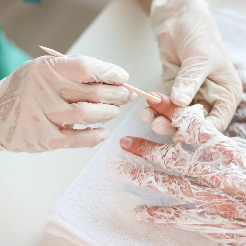Spa treatment with hand massage